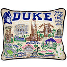 Duke University Embroidered Graduation Gift Throw Pillow School Scenes