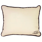 Duke University Blue Devils Embroidered Throw Pillow - back view showing velvet backing and zipper