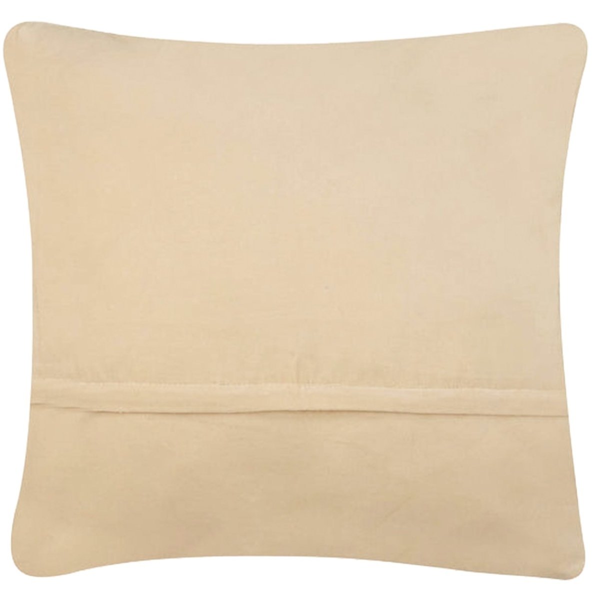 Soft velvet back with hidden zipper and removable cover on the folk dragonfly botanical hand-hooked wool throw pillow, 16x16 inch, polyester insert included.