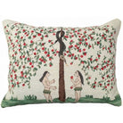 Garden of Eden Apple needlepoint throw pillow with artisan decorative design