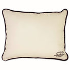 Georgia Tech Yellow Jackets Embroidered College Pillow - back view showing velvet backing and zipper