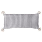 Gideon Fog Decorative Woven Throw Pillow, 15x35 inch, front view