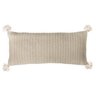 Gideon Oyster Decorative Woven Throw Pillow, 15x35 inch, front view