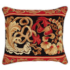 Gold Yellow Brown Palazzo needlepoint throw pillow with artisan decorative design