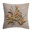 Harvest Pheasant Embroidered Fall Harvest Throw Pillow, 16x16 inch, front view