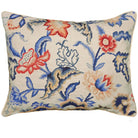Historic Tapestry needlepoint throw pillow with botanical floral design