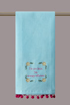 I'm Energy Efficient Embroidered Kitchen Towel, 15x22 inch, front view