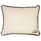 Indiana University Hoosiers Embroidered College Pillow - back view showing velvet backing and zipper