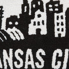Kansas City Hooked Wool Throw Pillow, close-up detail