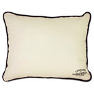 Kansas State University Wildcats Embroidered College Pillow - back view showing velvet backing and zipper