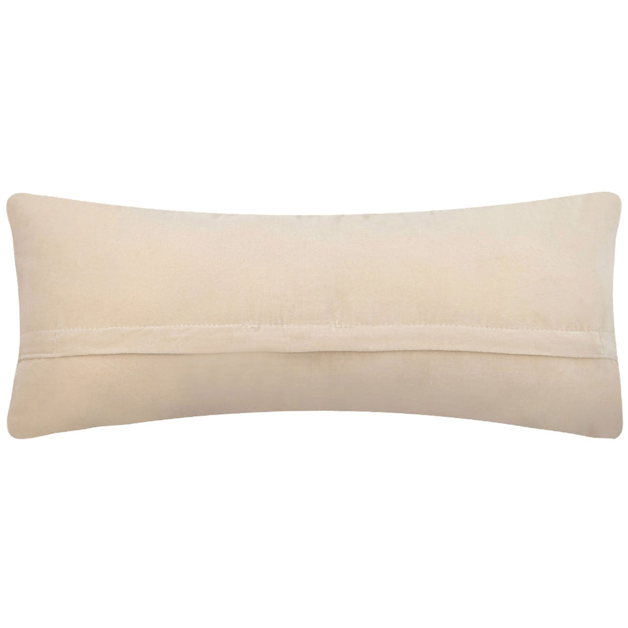 Soft velvet back with hidden zipper and removable cover on the lakeside canoe scene hand-hooked wool throw pillow, 8x20 inch, polyester insert included.