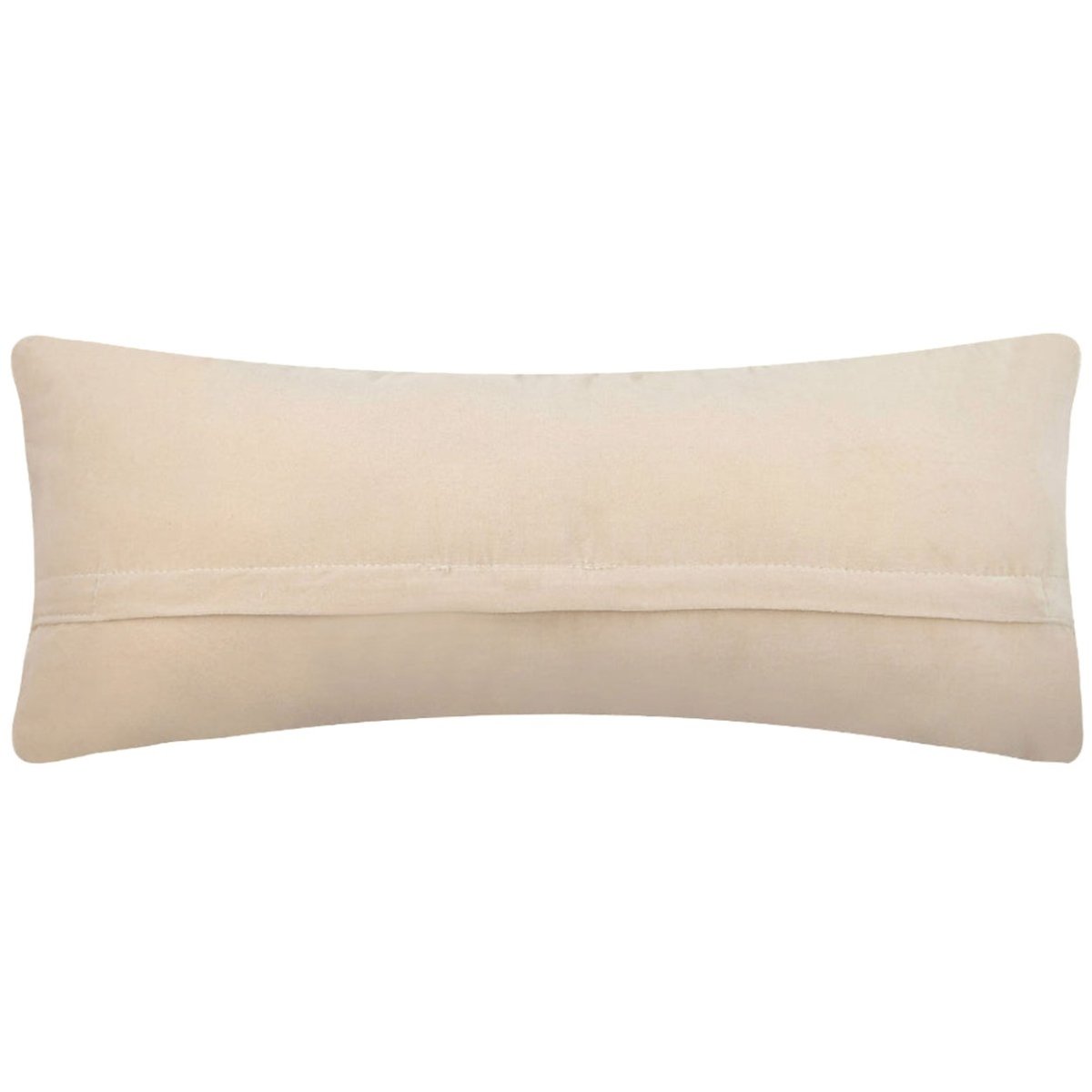 Soft velvet back with hidden zipper and removable cover on the lakeside canoe scene hand-hooked wool throw pillow, 8x20 inch, polyester insert included.