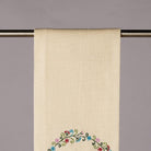 Leave by 9 with Pom Poms Kitchen Towel, close-up detail