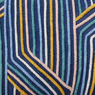 Linework Embroidered Throw Pillow, close-up detail