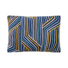 Linework Embroidered Throw Pillow, 14x20 inch, front view