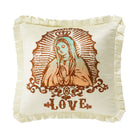 Love Printed Throw Pillow, 16x16 inch, front view