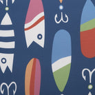 Lures Printed Throw Pillow, close-up detail