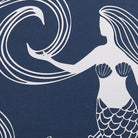 Mermaid Printed Throw Pillow, close-up detail