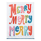 Merry Merry Christmas Kitchen Towel, 18x25 inch, front view