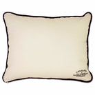 Michigan State University Spartans Embroidered Throw Pillow - back view showing velvet backing and zipper