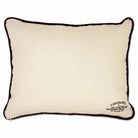 Mississippi State University Bulldogs Embroidered Pillow - back view showing velvet backing and zipper