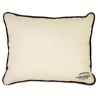 Montana State University Bobcats Embroidered College Pillow - back view showing velvet backing and zipper