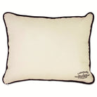 Nebraska Cornhuskers Embroidered College Pillow - back view showing velvet backing and zipper