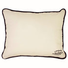 North Carolina State University Wolfpack Embroidered Pillow - back view showing velvet backing and zipper