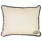 North Carolina Tar Heels Embroidered College Pillow - back view showing velvet backing and zipper