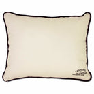 Oklahoma Sooners Embroidered College Pillow - back view showing velvet backing and zipper