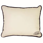 Oklahoma State Cowboys Embroidered College Pillow - back view showing velvet backing and zipper