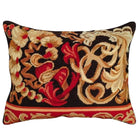 Palazzo Gold Yellow Brown needlepoint throw pillow with artisan decorative design