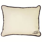 Pennsylvania Quakers Embroidered College Pillow - back view showing velvet backing and zipper