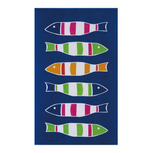 Picket Fish Beach Towel, 35x60 inch, front view
