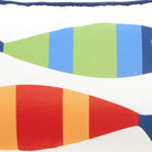 Picket Fish Oblong Printed Throw Pillow, close-up detail