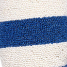 Picket Fish Shaped Hooked Wool Throw Pillow, close-up detail