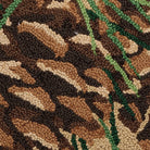 Pine Hooked Wool Throw Pillow, close-up detail