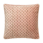 Pink Ditsy Floral Printed Throw Pillow, 20x20 inch, front view