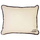 Pittsburgh Panthers Embroidered College Pillow - back view showing velvet backing and zipper