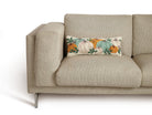 Pumpkin Festival Hooked Wool Fall Harvest Throw Pillow styled in a room setting, 8x22 inch
