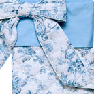 Quilted Maisie Bow Christmas Stocking, close-up detail