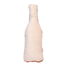 Reverse side of the Rose Bottle Hooked Wool Throw Pillow, 6x18 inch