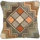 Hand Windy Hill hooked wool throw pillow with rustic lodge-style design