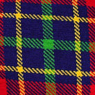 Closeup of Rustic Van Campen Red Lodge needlepoint throw pillow highlighting hand-stitched wool craftsmanship and fabric detail
