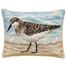 Sandpiper Colonial Williamsburg Wool Needlepoint Throw Pillow, 16x20, front view