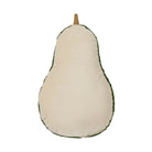 Reverse side of the Shaped Avocado Hooked Wool Throw Pillow, 8x12 inch