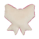 Reverse side of the Shaped Bow Hooked Wool Throw Pillow, 16x16 inch