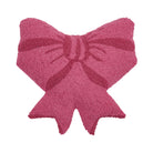 Shaped Bow Hooked Wool Throw Pillow, 16x16 inch, front view