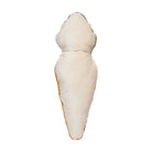 Reverse side of the Shaped Carrot Hooked Wool Easter Throw Pillow, 8x22 inch