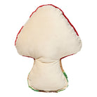 Reverse side of the Shaped Fairy Mushroom House Hooked Wool Throw Pillow, 12x16 inch